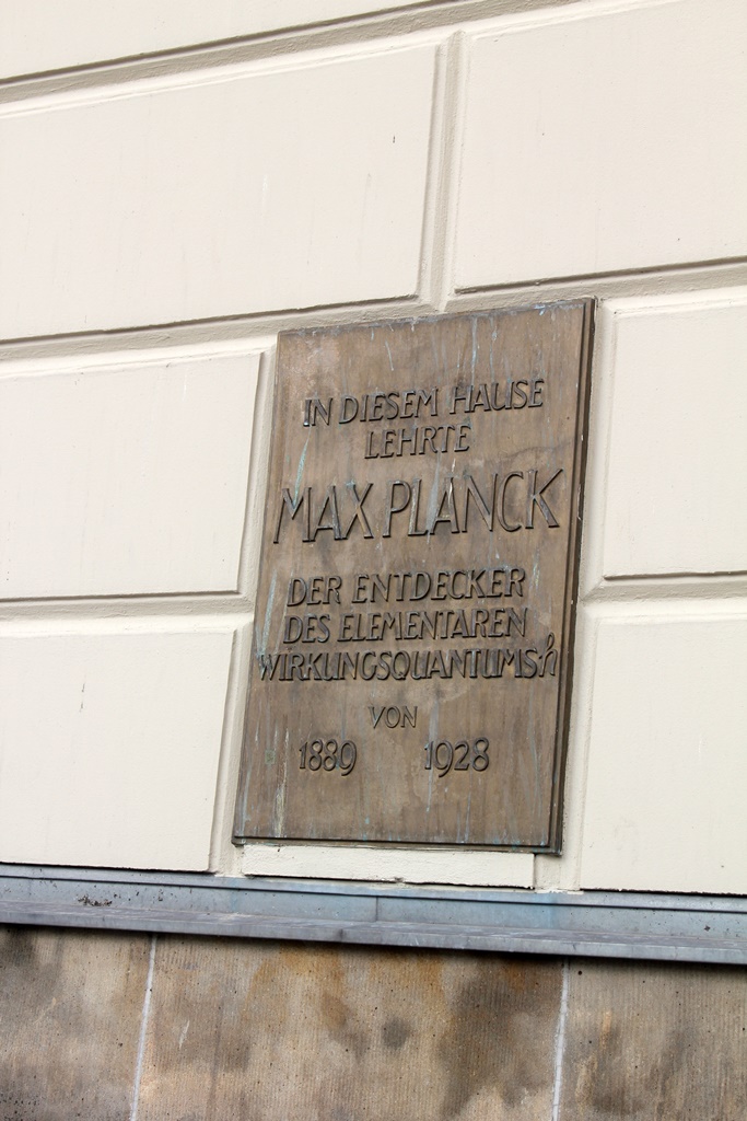 Max Planck Plaque
